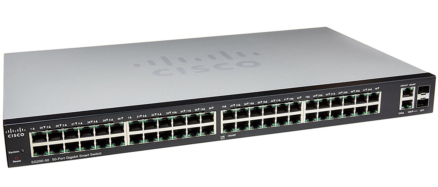 Cisco SLM2048T V01 SG 200-50 SG200 50-Port Gigabit Smart Switch - Photo 1