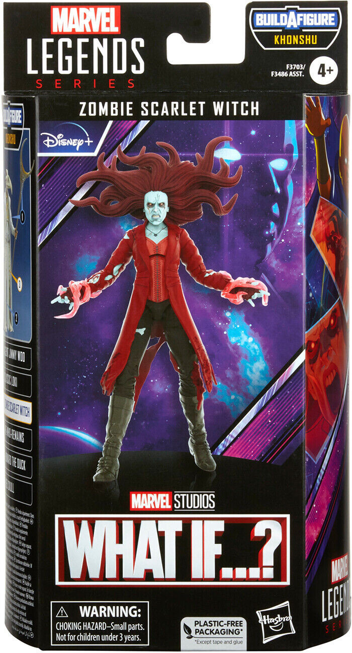 Marvel Legends Disney 6 Inch Figure BAF Khonshu Zombie Scarlet Witch - Photo 1