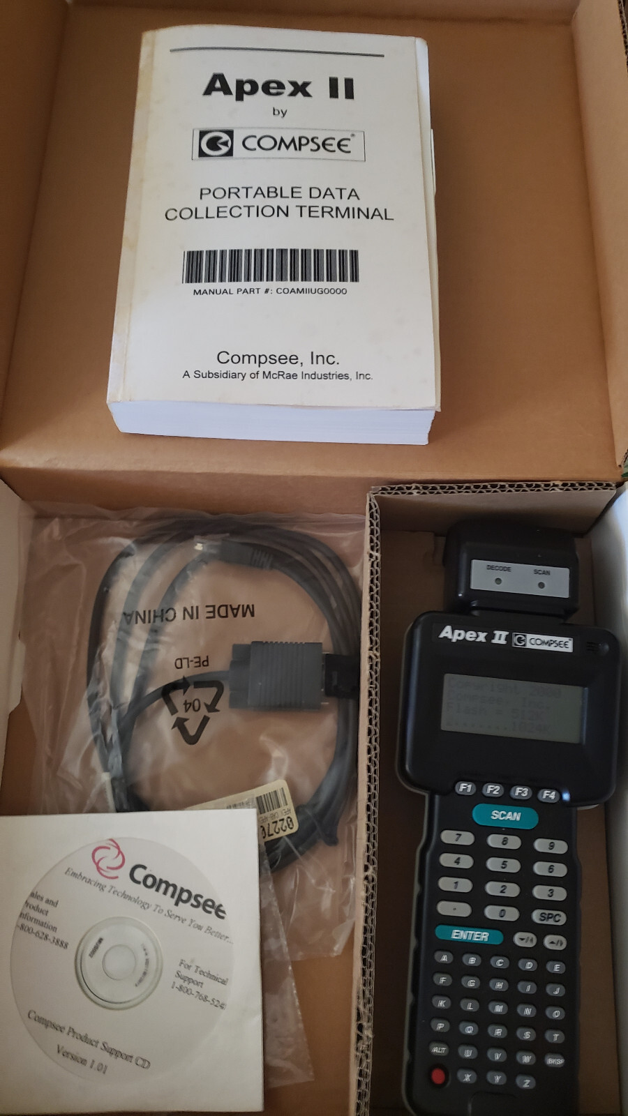 Apex II Compsee COAPII1MBKLH Handheld Wireless Scanner - Photo 1