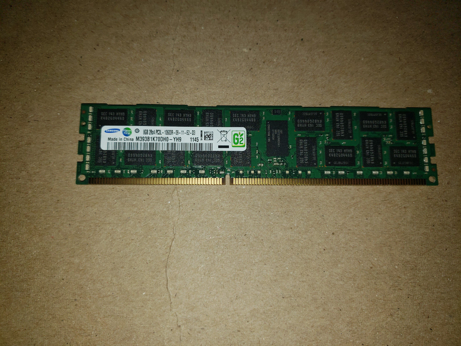 Samsung M393B1K70DH0-YH9 26x8GB DDR3 SDRAM PC3-10600 Memory Lot of 12 - Photo 1