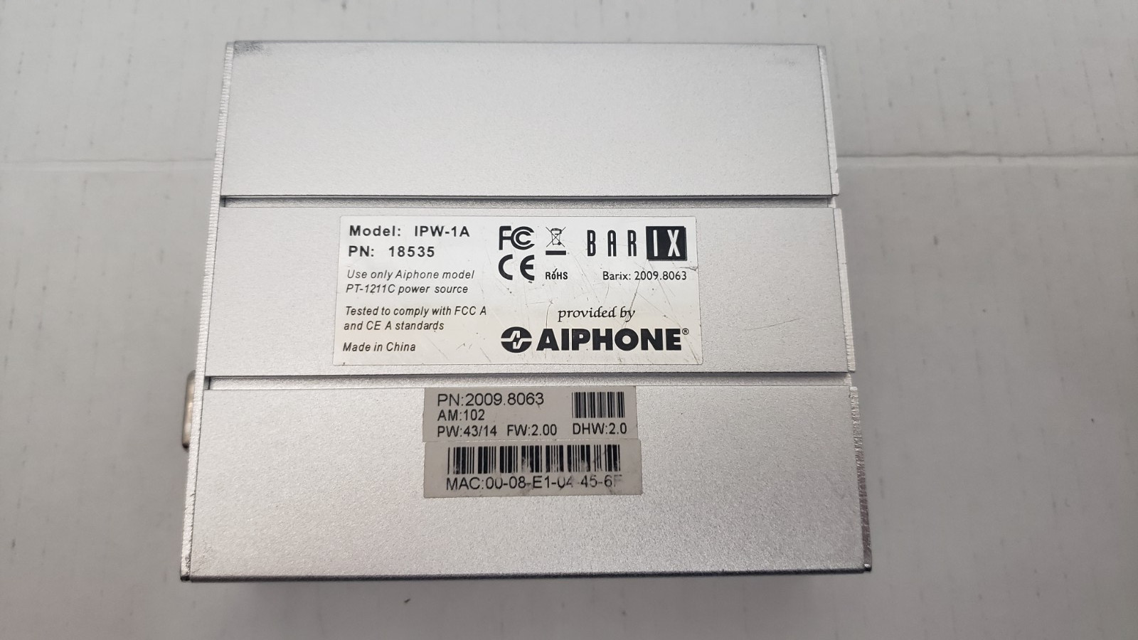 Aiphone IPW-1A Network Intercom Over IP Adaptor 18535 - Photo 1
