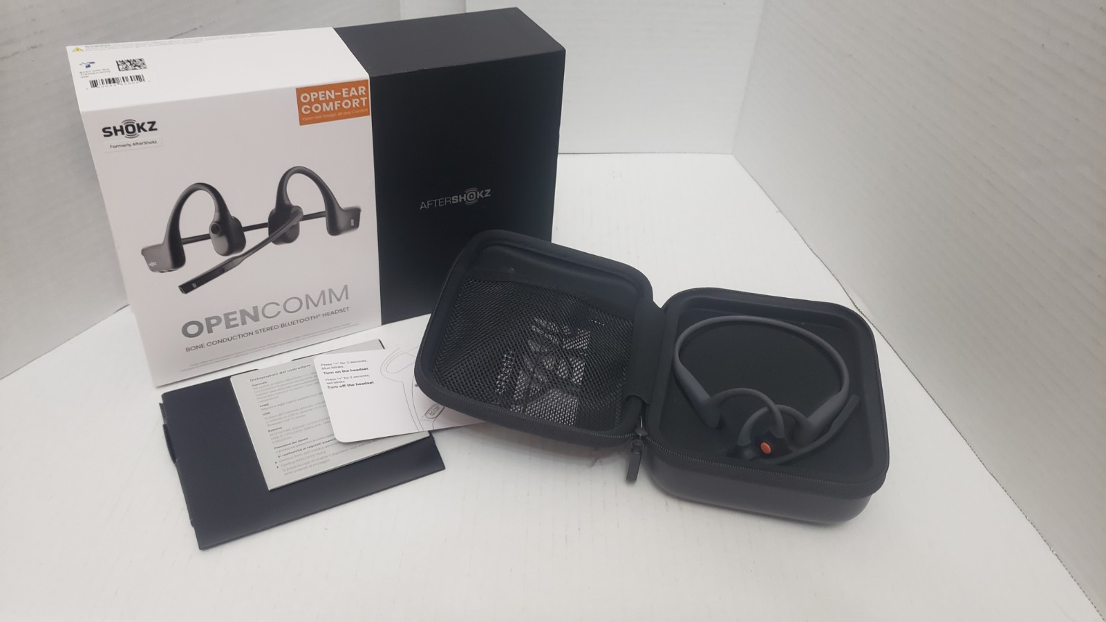 AFTERSHOKZ OpenComm Bone Conduction Open-Ear Bluetooth Headset - Photo 1