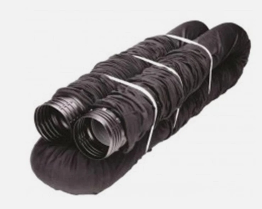 Flexible Drain Pipe with Socket Amerimax Home Products 2914513 4 in x 25 ft. - Photo 1