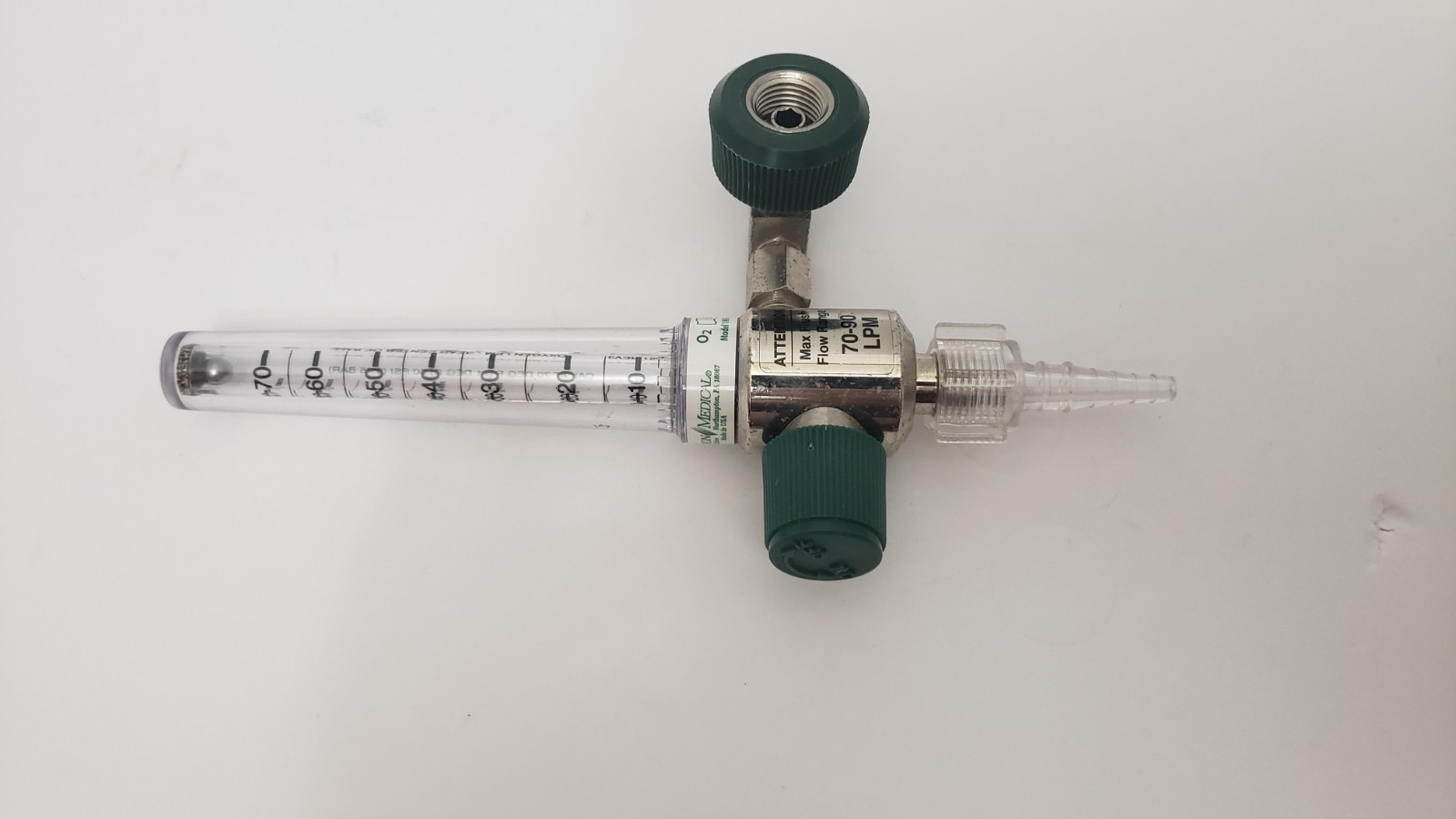 Precision Medical 1MFA Oxygen O2 Flowmeter 70L - Photo 1