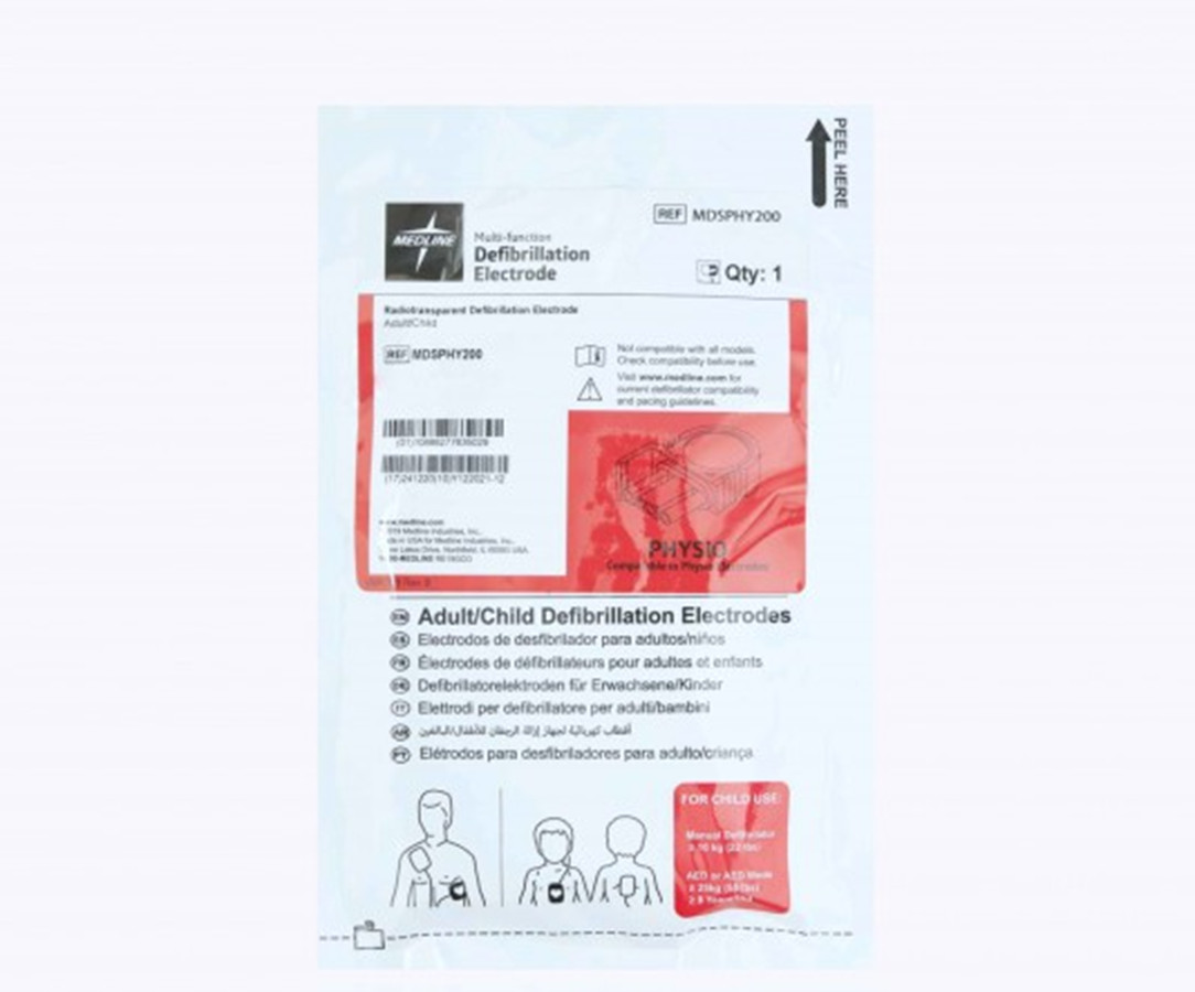 Midline Multi-Function Electrode Pads MDSPHY200 Pack Of 10 - Photo 1