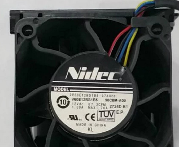 Nidec 2V60E12BS1B5-07A028 90C8M-A00 6cm 60x60x76mm DC12V 1.60A - Photo 1