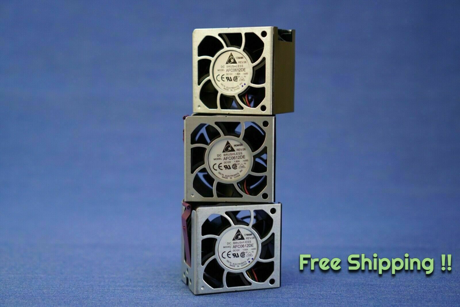 HP ProLiant 394035-001 DL380 G5 DL385 G2 HotSwap Fan DE AFC0612DE LOT of 6 - Photo 1