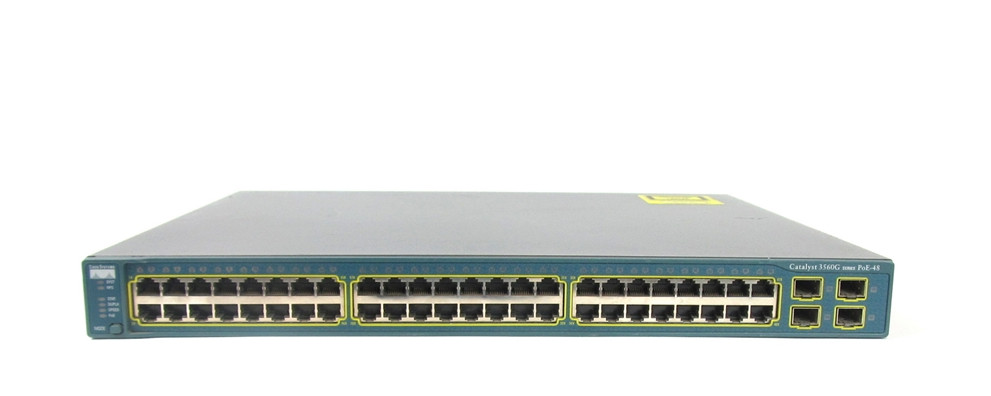 Cisco C3560G WS-C3560G-48PS-S 48 Port SFP Gigabit PoE Enhanced Switch - Photo 1