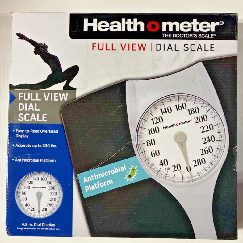 Health O Meter Antimicrobial Dial Bathroom Scale 2100477 - Photo 1
