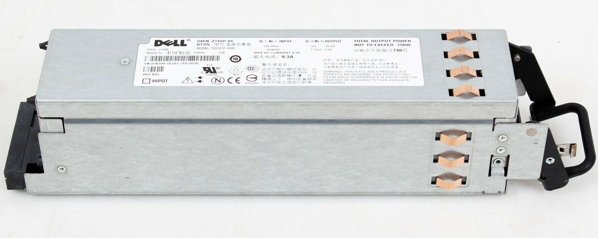 Dell PowerEdge 2950 Z750P-00 750 Watt 12V 7001072-Y000 Power Supply Lot of 2 - Photo 1