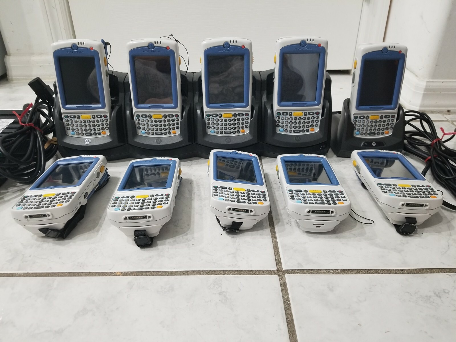 Motorola Symbol MC75A0 Wireless Laser Barcode Scanners with Cradles Lot of 10 - Photo 1