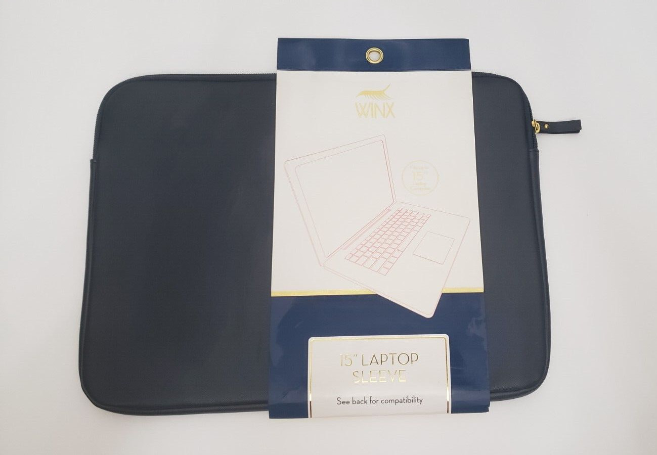Winx Navy 15 Inch Laptop Sleeve Fresh Feminine Design - Photo 1