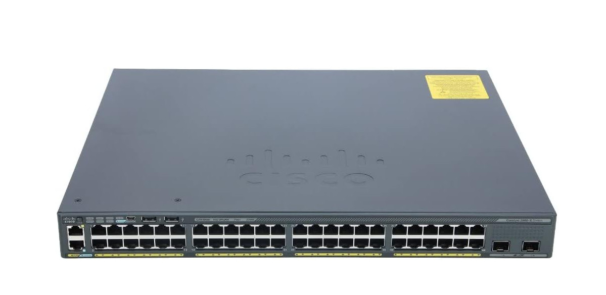 Cisco 2960-X Catalyst WS-C2960X-48FPD-L 48 Port Switch V08 - Photo 1