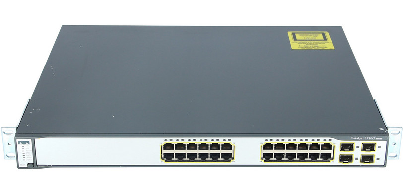 Cisco Catalyst 3750G Series 24 Ports WS-C3750G-24TS-S1U V03 Network Switch - Photo 1