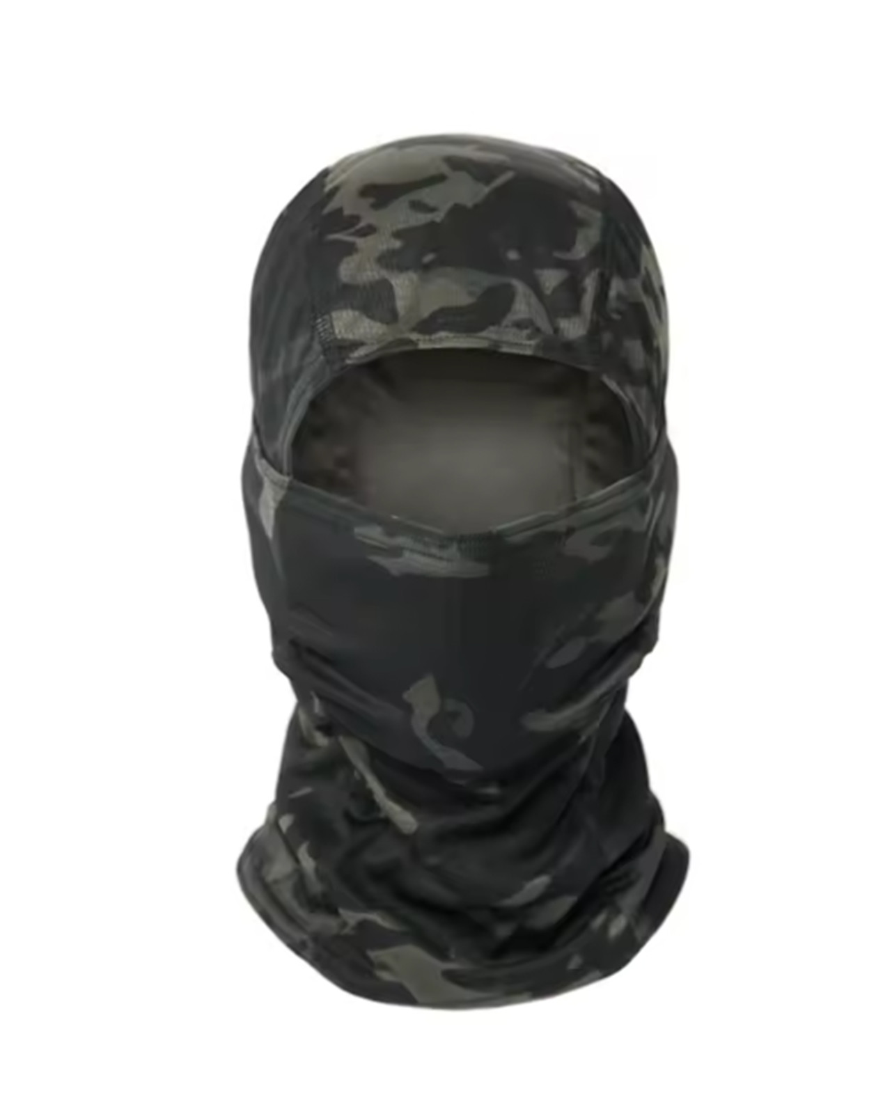 Balaclava Full Face Mask Camo Black UV Protection Ski Sun Hood Tactical Masks - Photo 1