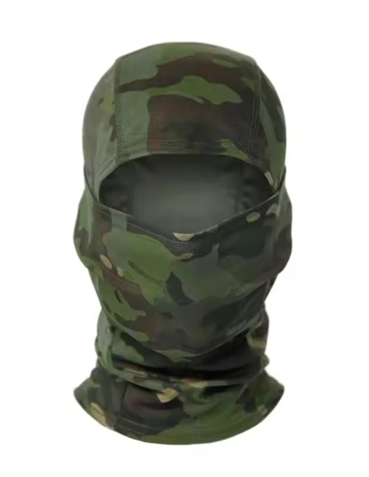 Balaclava Full Face Mask Camo Green UV Protection Ski Sun Hood Tactical Masks - Photo 1