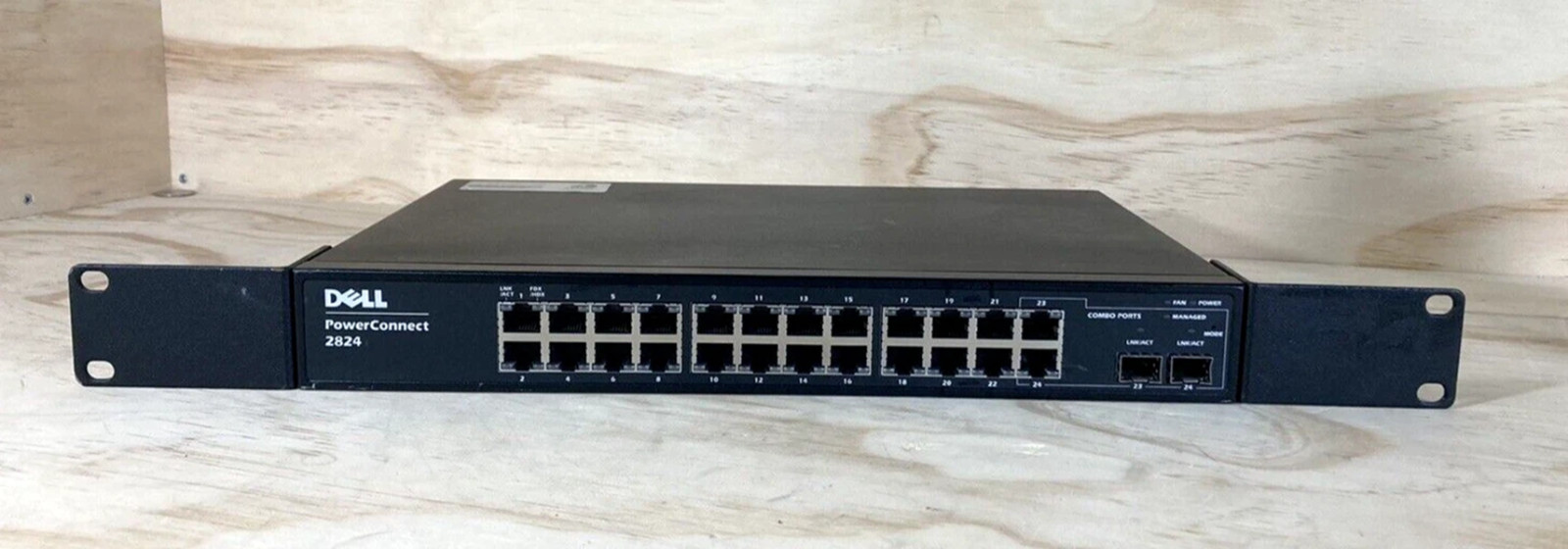 Dell Powerconnect 2824 24 Port Gigabit Ethernet Switch with Rack Ears - Photo 1