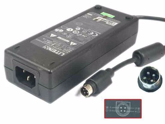 LiteOn PA-1081-01 4-Pin 12V AC / DC Adapter Power Supply Charger - Photo 1