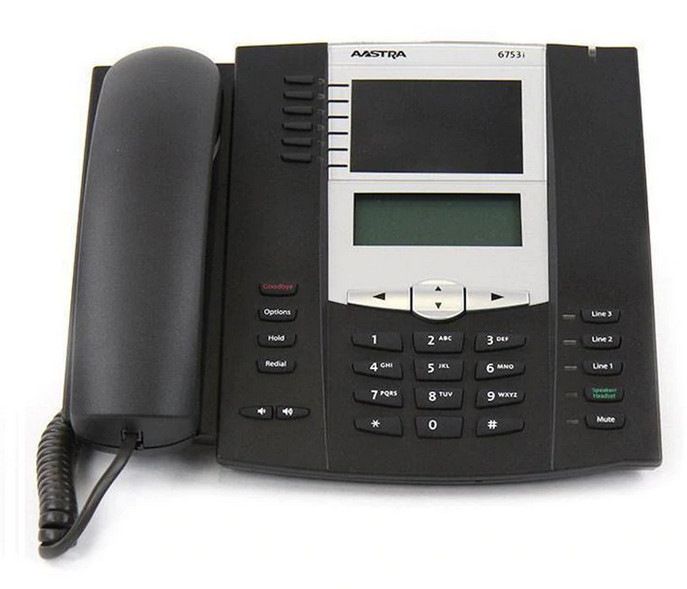 Aastra 6753i A1753-0131-10-01 6 Button SIP Phone - Photo 1