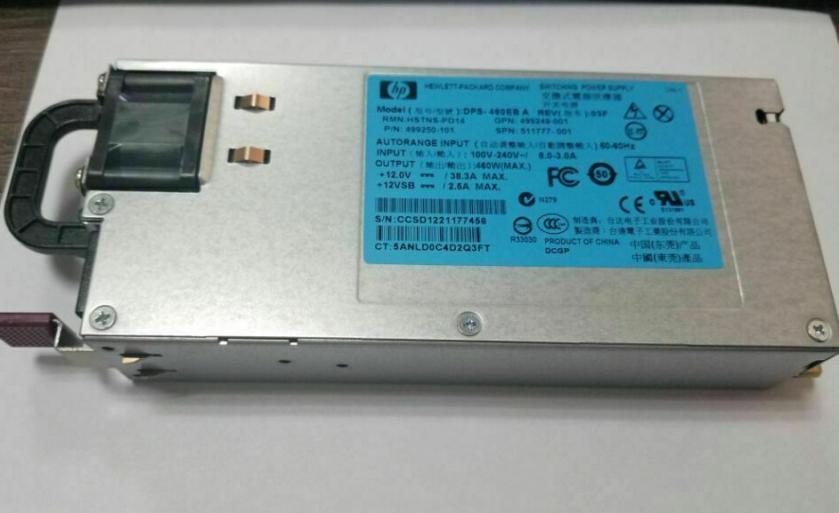 HP G6 G7 G8 460W Power Supply DPS-460EB A 499250-101 511777-001 HSTNS-PD14 - Photo 1