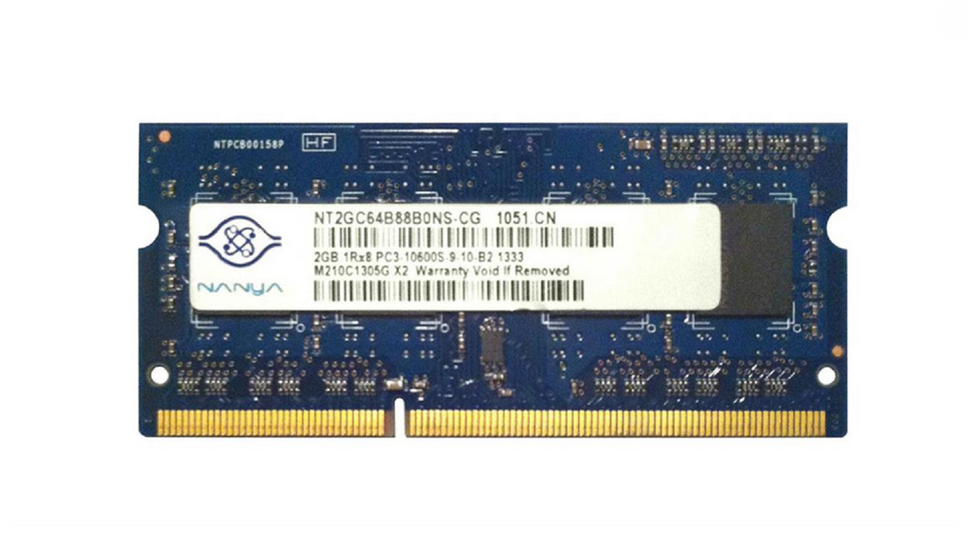 Nanya NT2GC64B88B0NS-CG 2GB 1RX8 PC3-10600S-9-10-B2 1333 - Photo 1