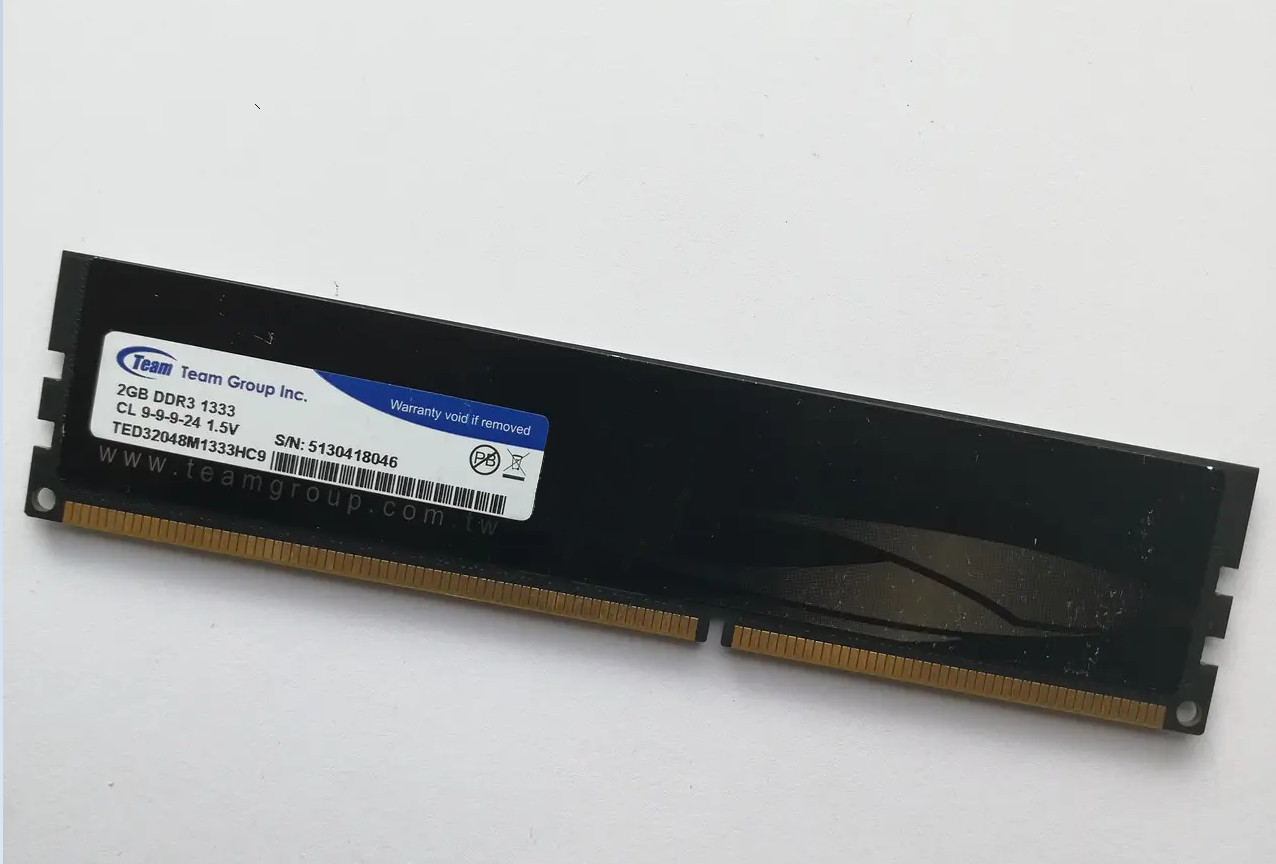 Elite TED32048M1333HC9 2GB DDR3 1333 CL 9-9-9-24 1.5V - Photo 1