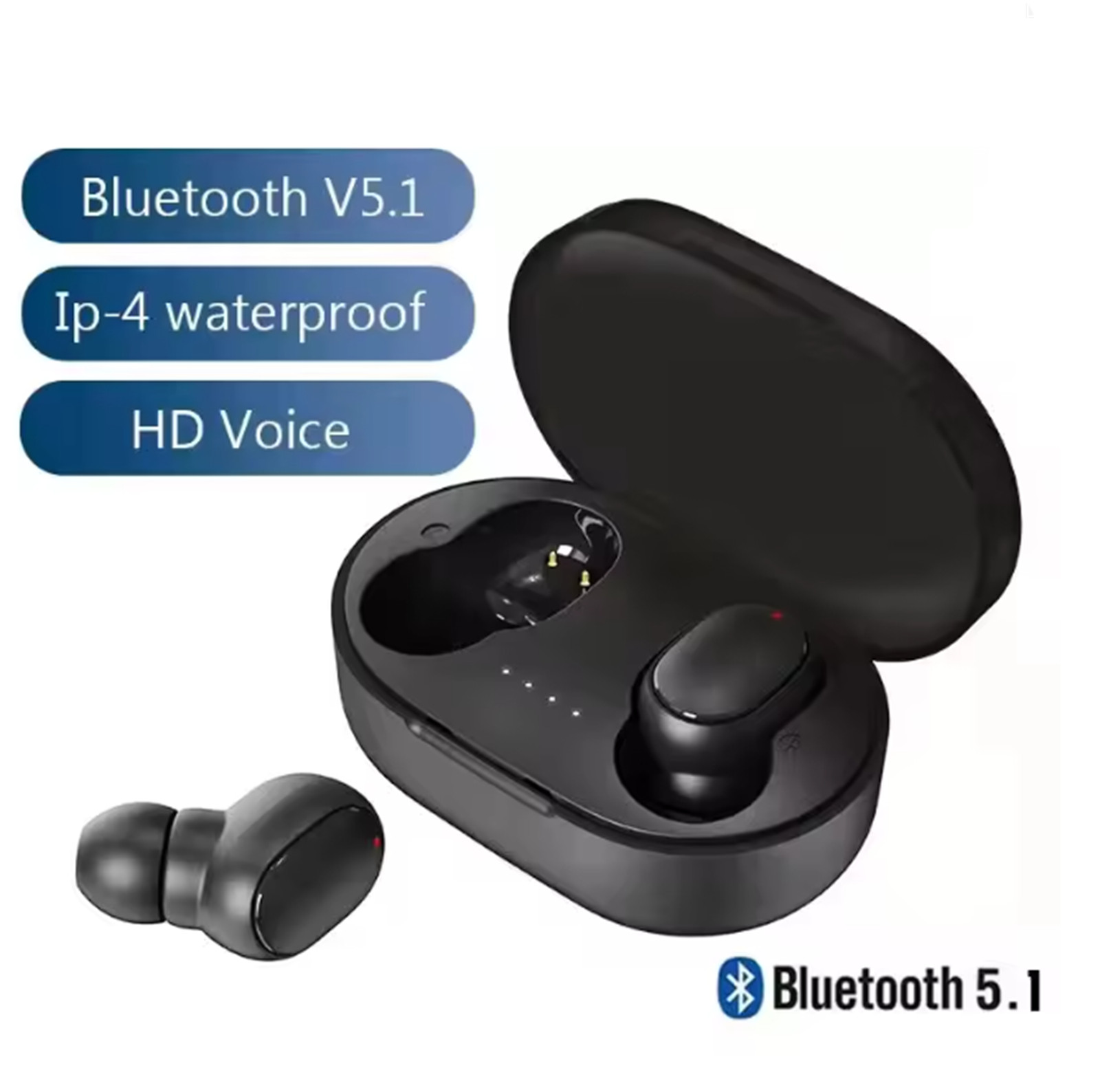 TWS Bluetooth Wireless Headphones Waterproof Bluetooth 5.0 Noise Cancelling - Photo 1