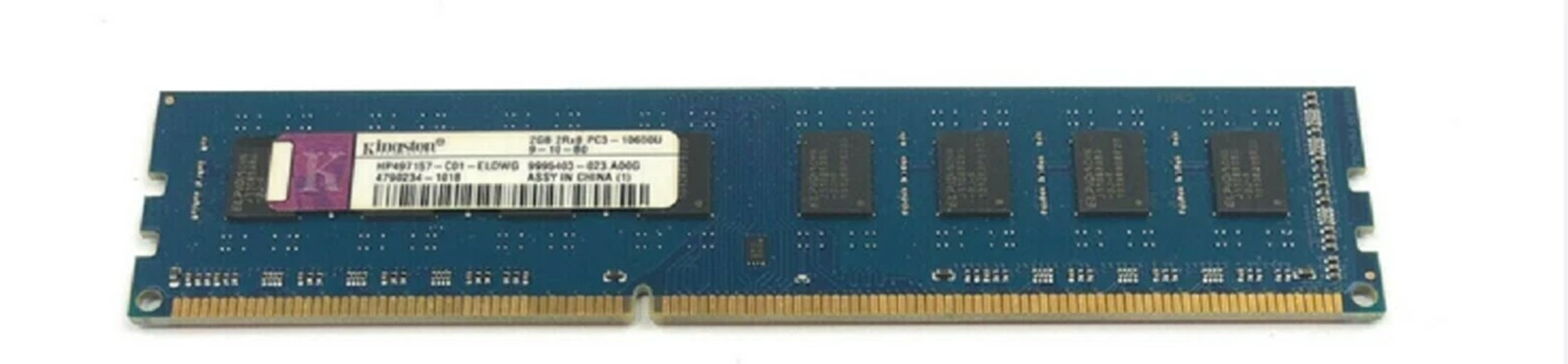 Kingston HP497157-B88-ELDWG 2GB 2Rx8 PC3-10600U HP 497157-B88 - Photo 1