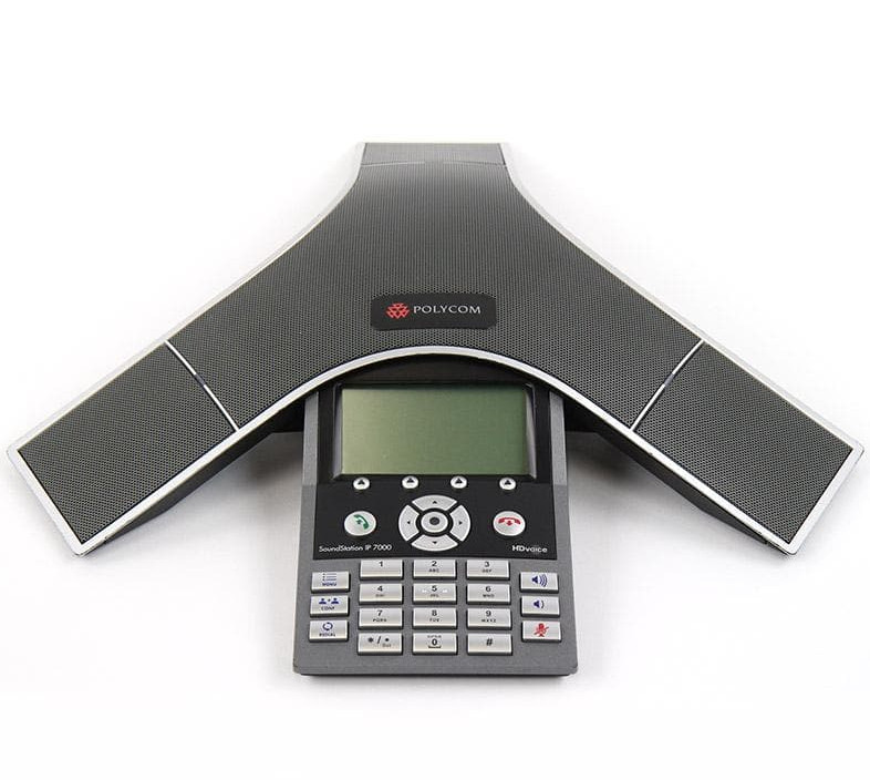 Polycom IP 7000 SoundStation PoE VOIP Conference Speakerphone 2201-40000-001 - Photo 1