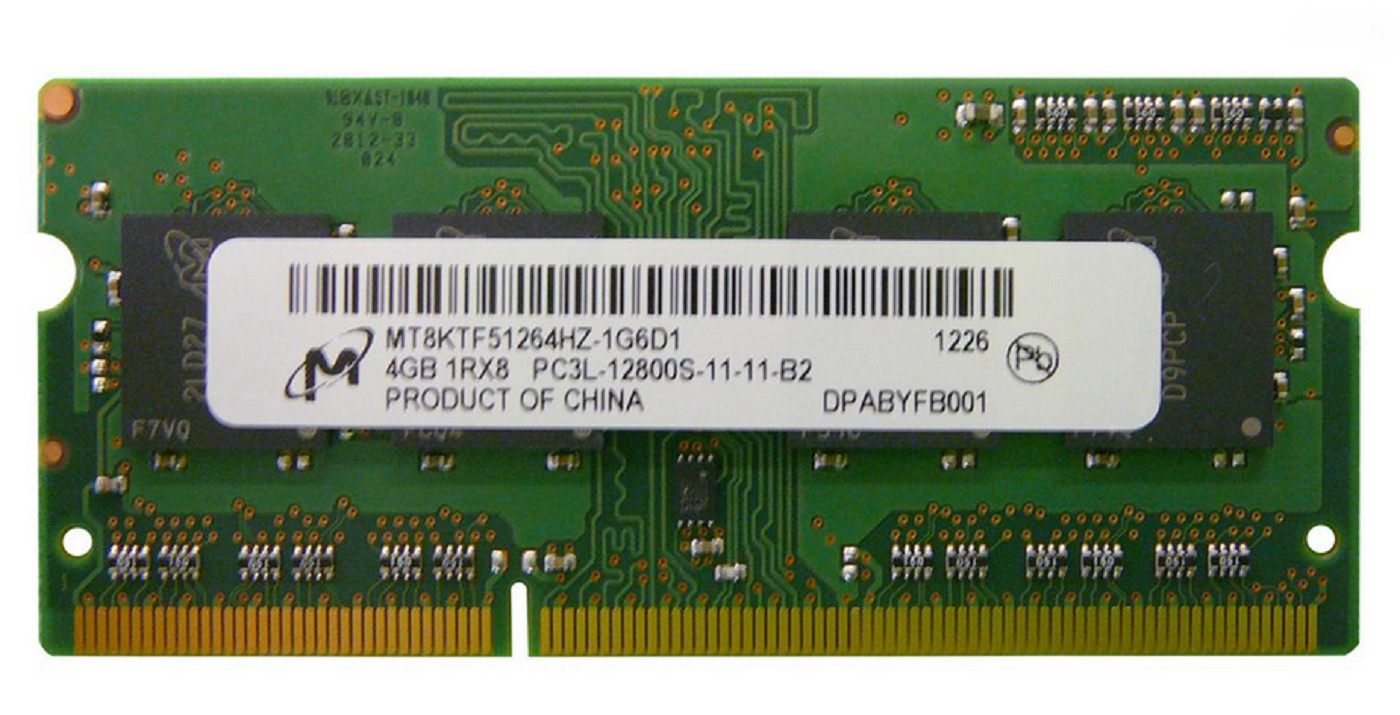 Micron MT16KTF1G64HZ-1G6N1 4GB 1Rx8 PC3L-12800S Memory - Photo 1