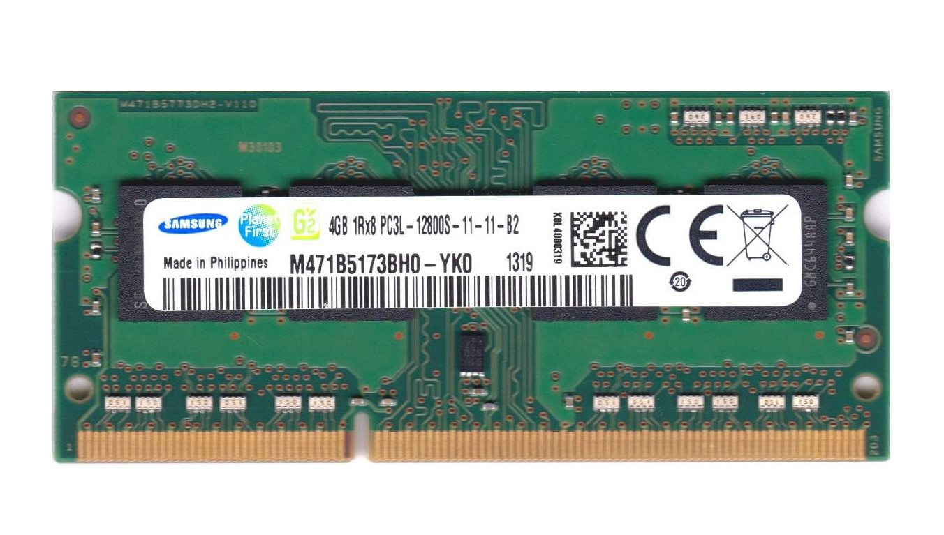 SAMSUNG M471B5173BH0-YK0 4GB x1 DDR3L 1600MHZ PC3L SODIMM Laptop RAM 204pin - Photo 1