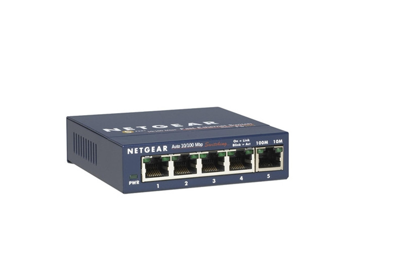 NETGEAR ProSafe FS105 5-Ports External Switch 10/100 Plug and Play - Photo 1