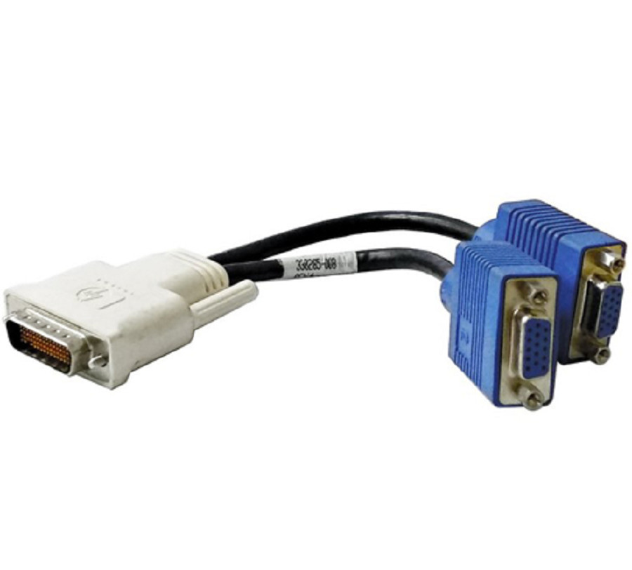 HP 338285-008 DMS to Dual VGA Video Adapter Y-Splitter Cable Lot of 2 - Photo 1