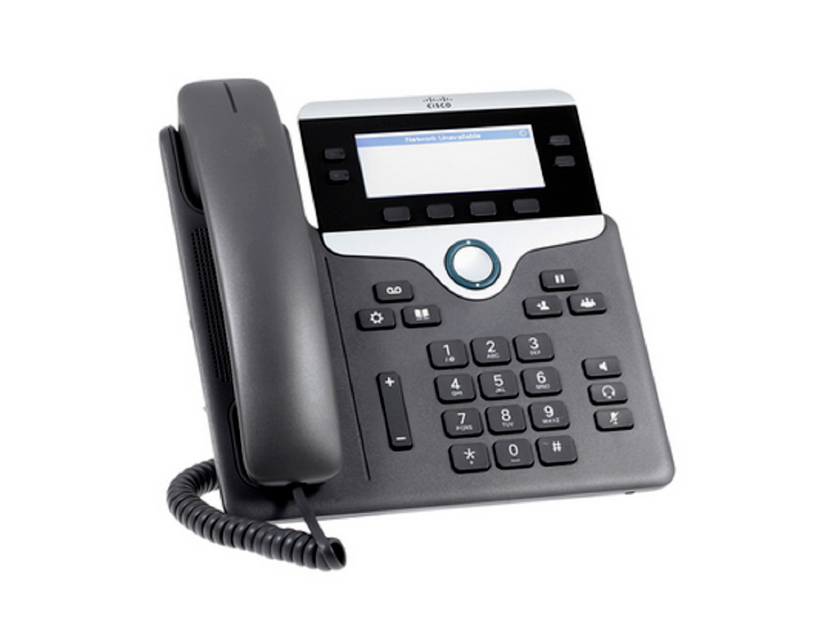 Cisco 7841 CP-7841-K9 VoIP Phone - HD Voice, Color Display, SIP, Cisco Unified - Photo 1