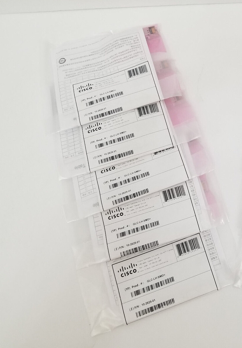 Cisco GLC-LH-SMD # 10-2625-01 Transceiver Module USA SHIP LOT OF 5 NEW SEALED - Photo 1