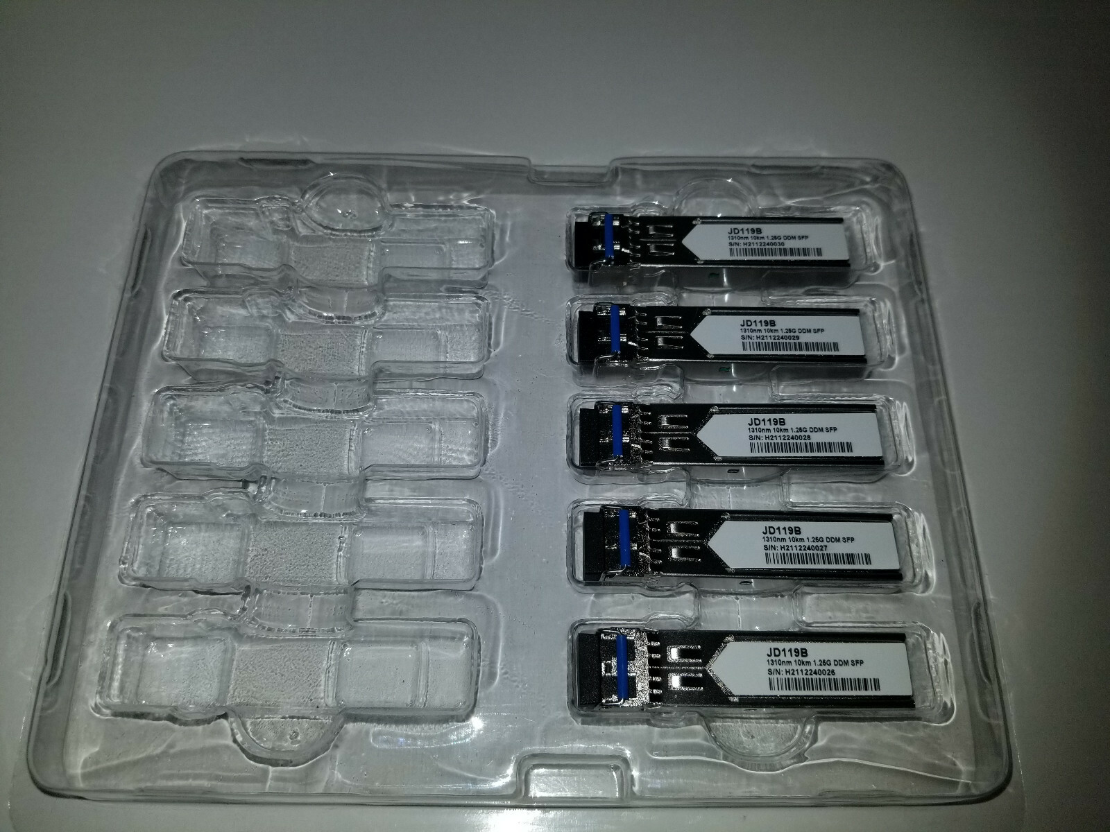 HPE JD118B Compatible 1000BASE-SX SFP Transceiver-850nm-550m Lot of 5 - Photo 1
