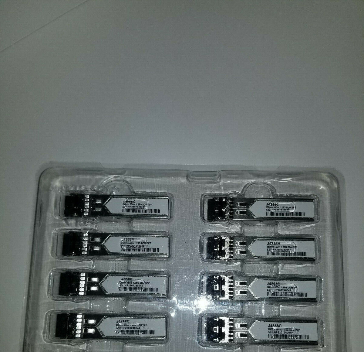 Compatible HP Transceiver 1000BASE-SX SFP MMF J4858C Lot of 8 - Photo 1