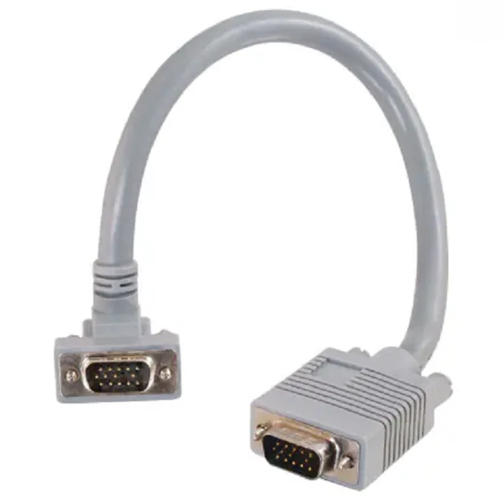 C2G 35562 Premium Shielded HD15 M/M SXGA Monitor Cables 1 Foot Gray Lot of 3 - Photo 1