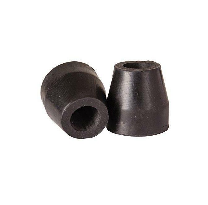 DMI Walker and Cane Tips with Metal Inserts, ¾ Inch Black 2 Count - Photo 1