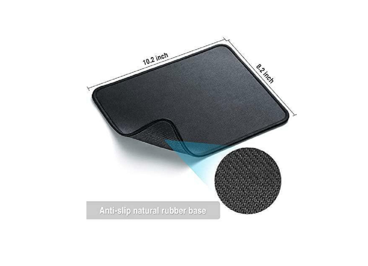 Computer Mouse Pad 10.2x8.2inch Black Extended Gaming Mouse Pad 2 Pcs - Photo 1