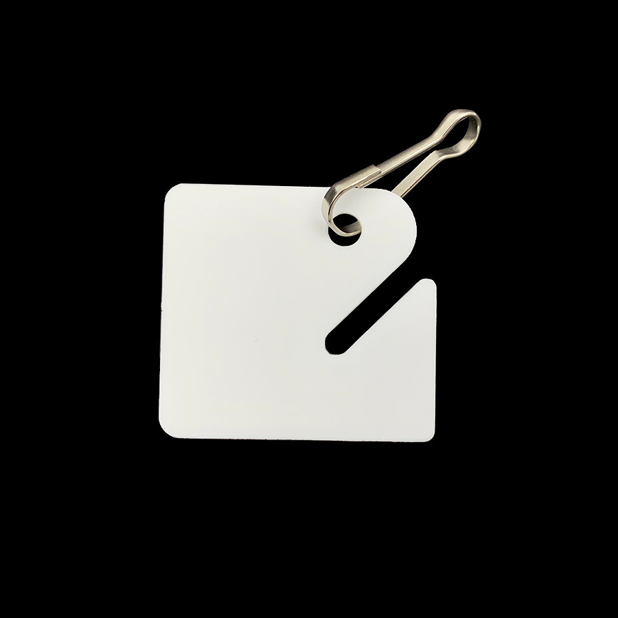 Slotted Rack Snap-Hook Key Tags White 40 Pack - Photo 1