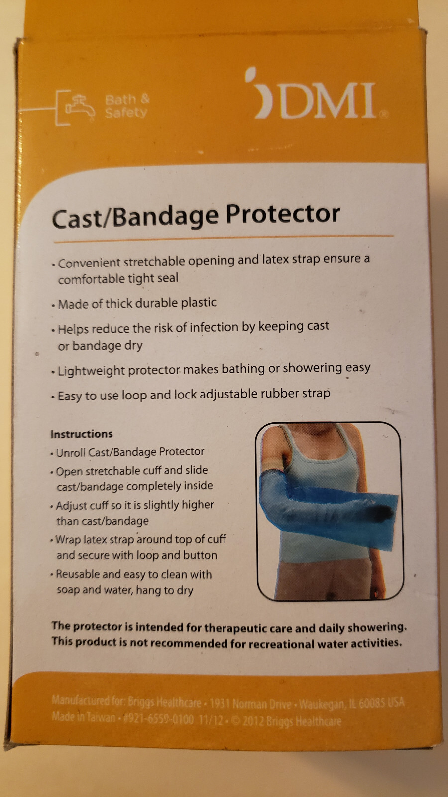 DMI Cast Bandage Waterproof Protector Medium / Large Leg 15