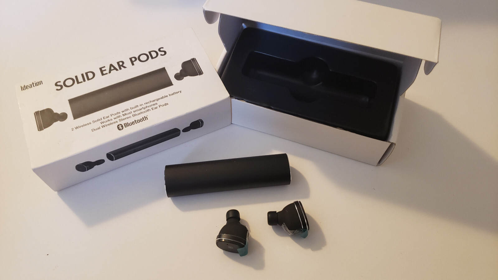 Ideation Solid Ear Pods Bluetooth ID200B Black - Photo 1