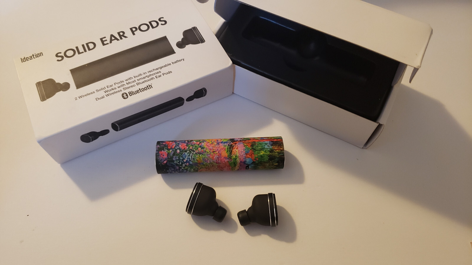 Ideation Solid Ear Pods Bluetooth ID200PK Pink Flowers - Photo 1