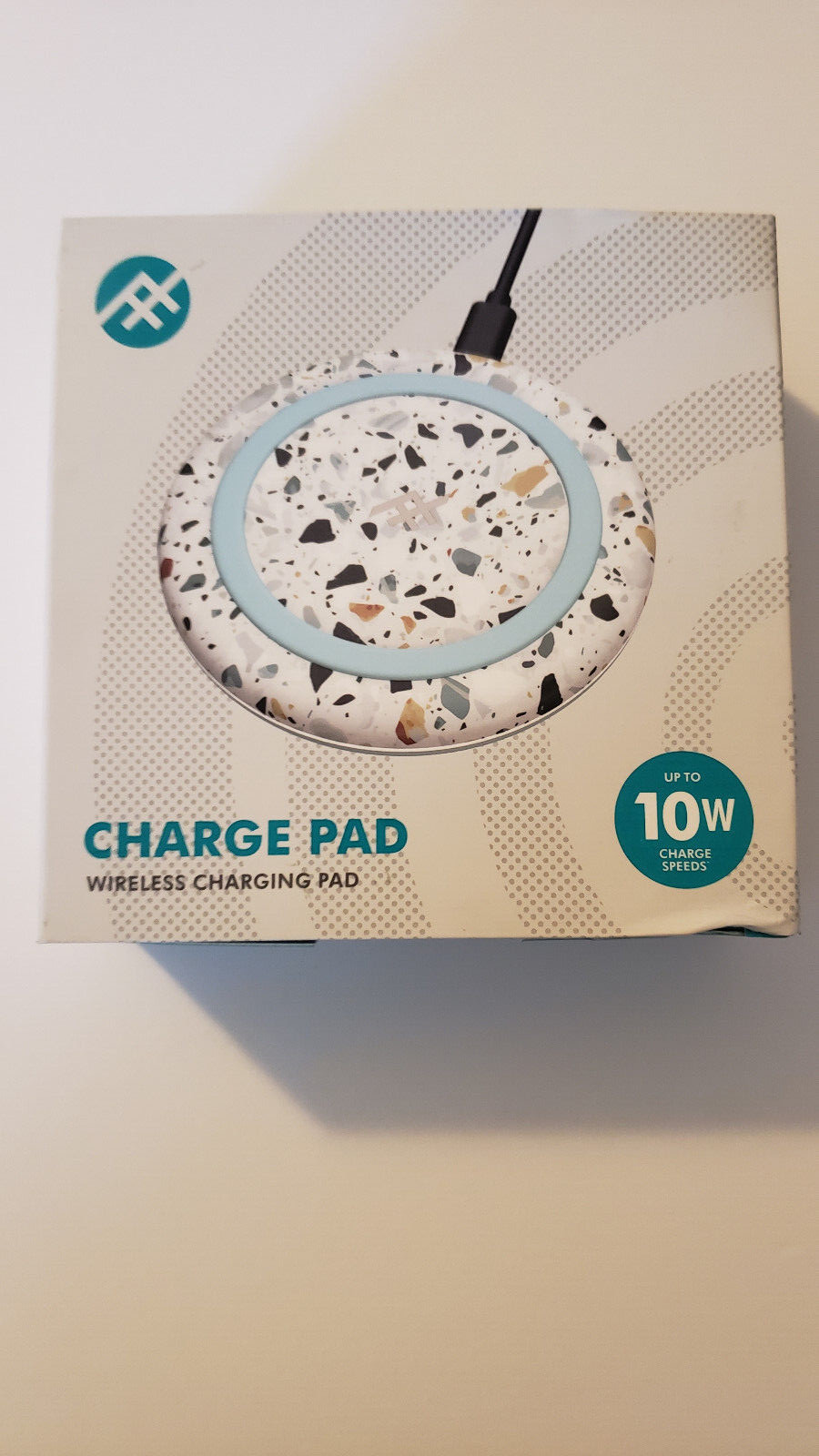 Wireless Charging Pad up to 10w Charge Speed Marble Print - Photo 1