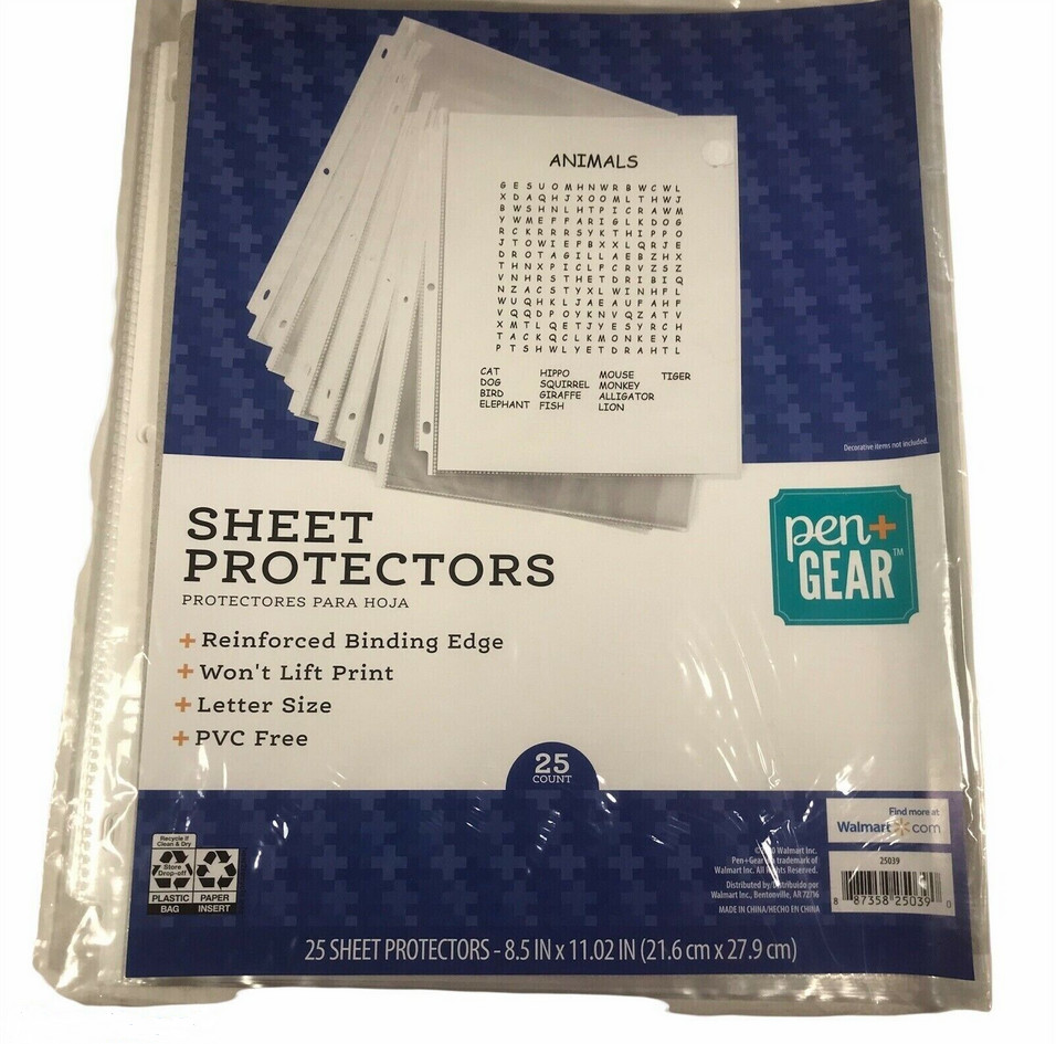 Pen And Gear 25 Sheet Protectors - Photo 1
