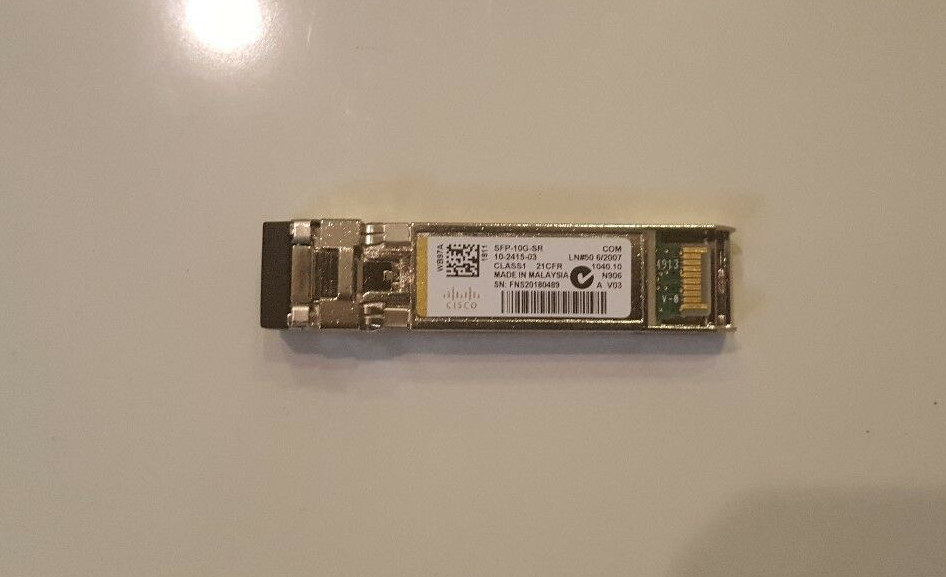 CISCO SFP-10G-SR TRANSCEIVER MODULE GBIC - Photo 1