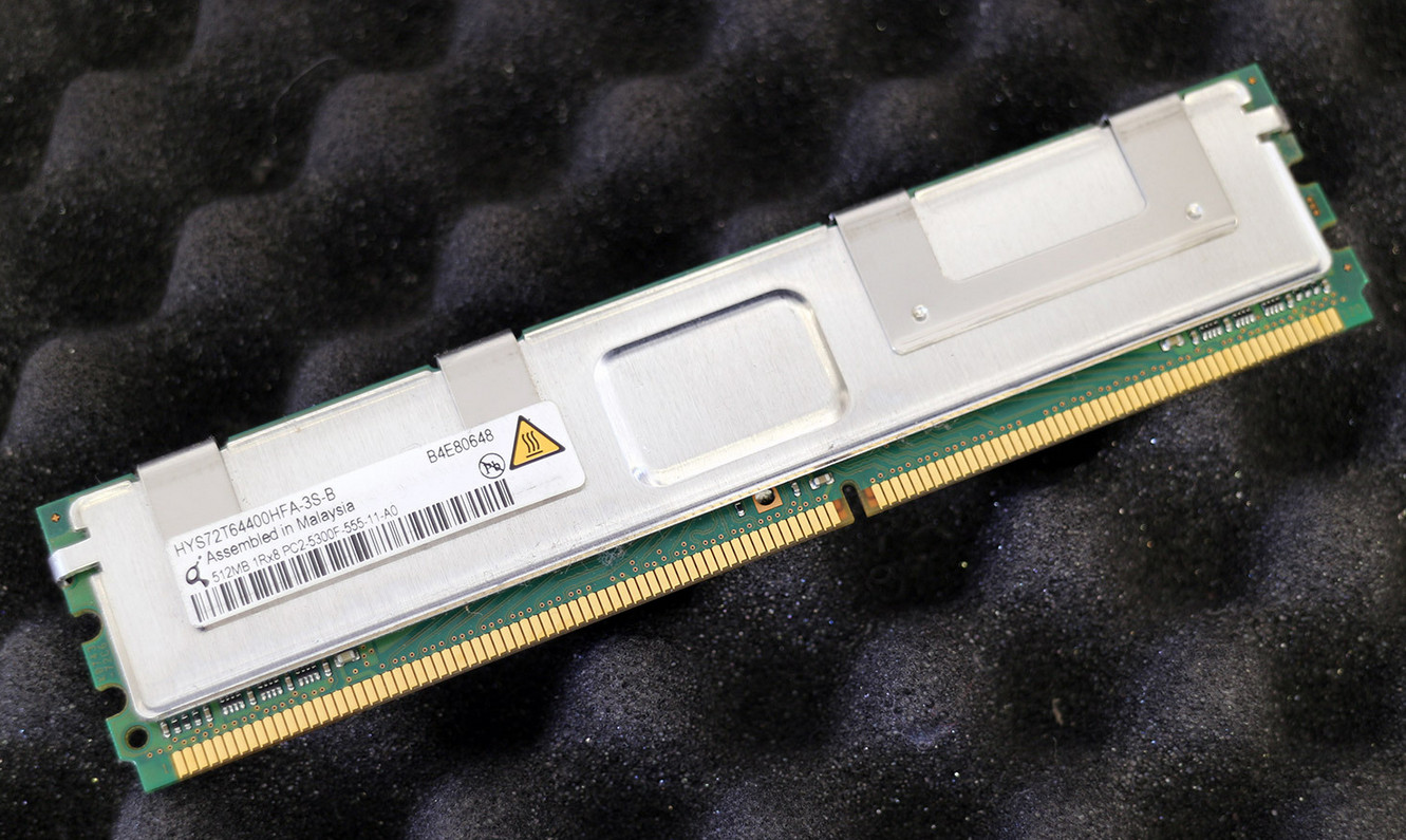 Qimonda HYS72T64400HFA-3S-B PC2-5300F-555-11-A0 512MB Memory Lot of 3 - Photo 1