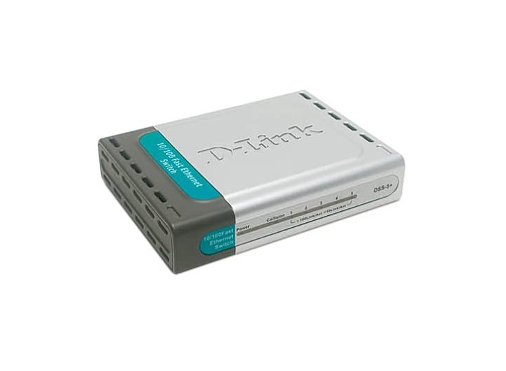 D-Link DSS-5+ 5 Port 10/100 Mbps Ethernet Network Switch - Photo 1