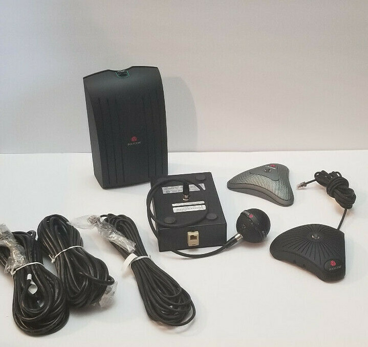 Polycom Equipment Includes Mic and Cables Mixed Lot - Photo 1